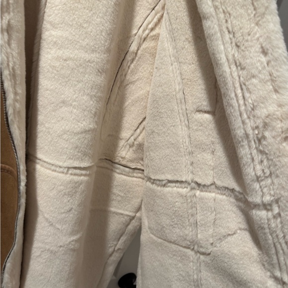 AZALEA WANG Faux Shearling Poncho Coat - Picture 6 of 12